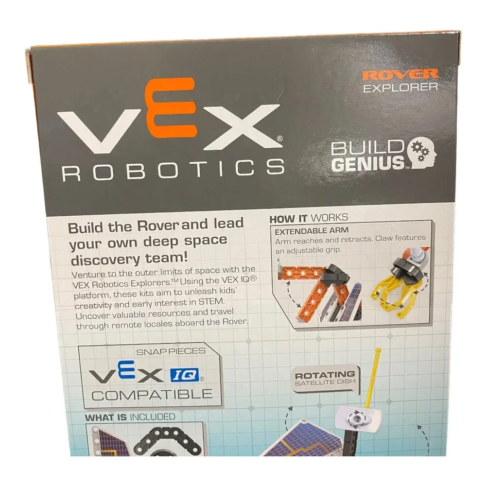 Hexbug Vex Robotics Rover Explorer STEM Starter Construction Kit 70+ Pieces New